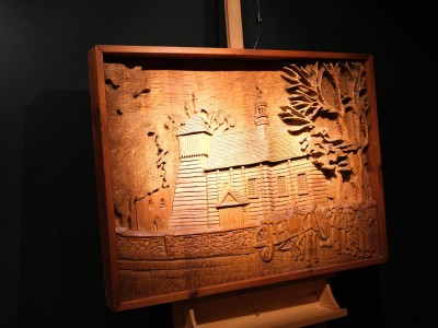 Vernissage of the exhibition ”Folk themes in the works od students of the T. Brzozowski State School of Fine Arts in Krosno” 1.04.2022-wernisaz-01.JPG