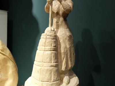 Vernissage of the exhibition ”Folk themes in the works od students of the T. Brzozowski State School of Fine Arts in Krosno” 1.04.2022-wernisaz-14.JPG