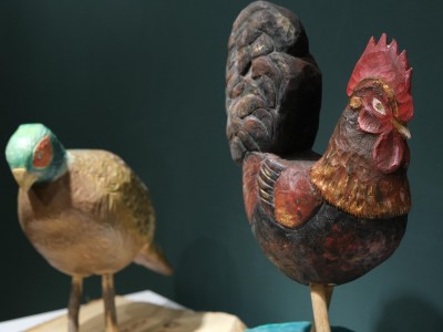 Vernissage of the exhibition ”Folk themes in the works od students of the T. Brzozowski State School of Fine Arts in Krosno” 1.04.2022-wernisaz-28.JPG