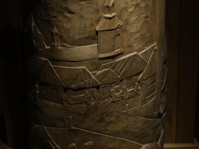 Vernissage of the exhibition ”Folk themes in the works od students of the T. Brzozowski State School of Fine Arts in Krosno” 1.04.2022-wernisaz-38.JPG