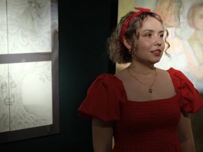 Wernisaż wystawy - Z WNĘTRZA - MIĘDZI CIAŁEM A DUCHEM - Iryny Syvak - 06.06.2025-DSCF5321.jpg